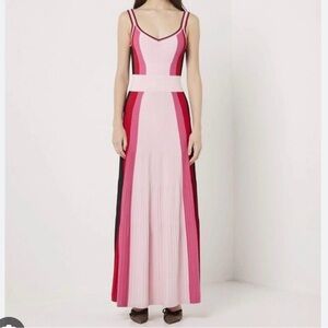 Elliatt Virgo Dress In Pink Red Black
